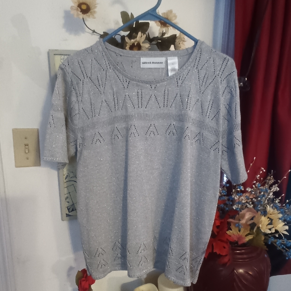 Alfred Dunner Gray Sweater